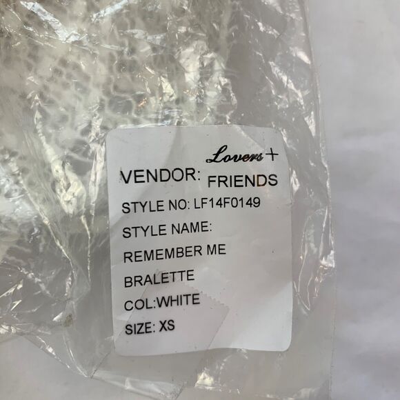 Jhene Aiko x Lovers and Friends Remember Me Top XS White Lace Crop Bralette - Picture 6 of 12